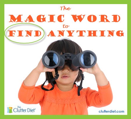 How to Find Anything- The magic word